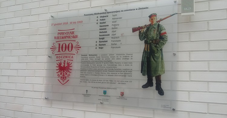 Uroczystości upamiętnienia uczestników Powstania Wielkopolskiego w Złotowie - zdjęcie