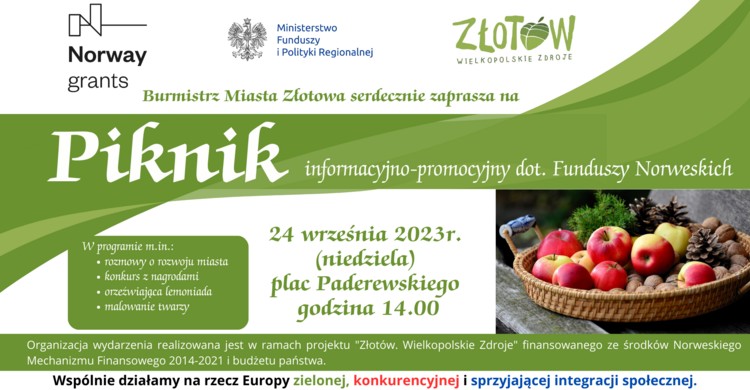 Zapraszamy na piknik informacyjno-promocyjny dot. Funduszy Norweskich - zdjęcie