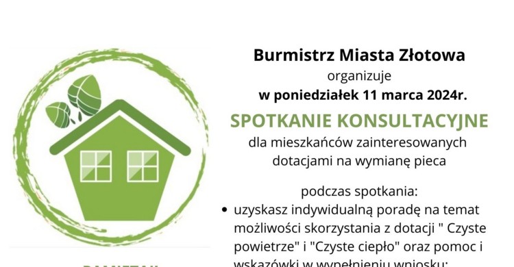 Spotkanie konsultacyjne dla mieszkańców zainteresowanych dotacjami na wymianę pieca! - zdjęcie