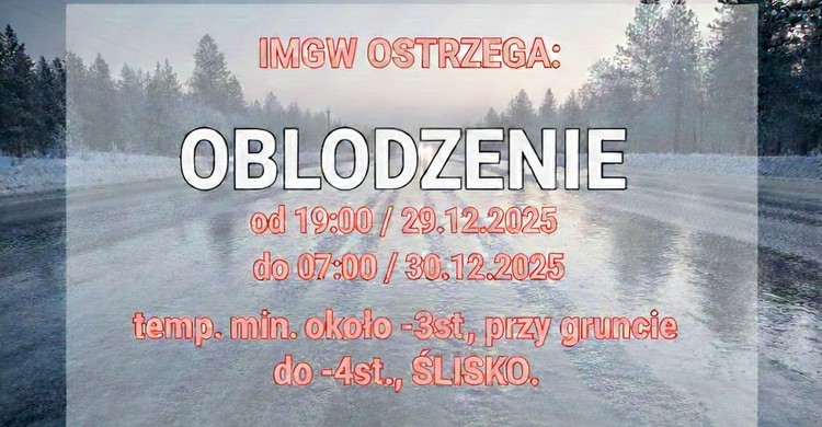 Ostrzeżenie meteorologiczne - zdjęcie
