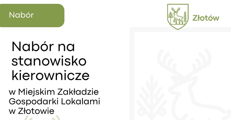 Nabór na stanowisko kierownicze w Miejskim Zakładzie Gospodarki Lokalami w Złotowie - zdjęcie