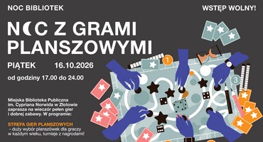 Noc z grami w Miejskiej Bibliotece!