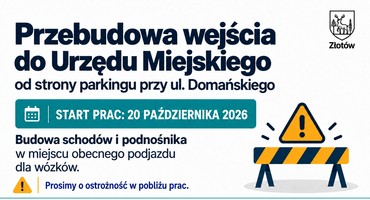 Przebudowa wejścia do Urzędu Miejskiego od strony parkingu